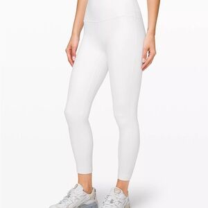 ALIGN LEGGINGS 25” LULULEMON WHITE SIZE 4
